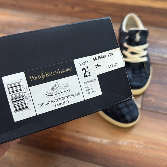Polo Ralph Lauren kids shoes grade school size 2 1/2 - Picture 12 of 12